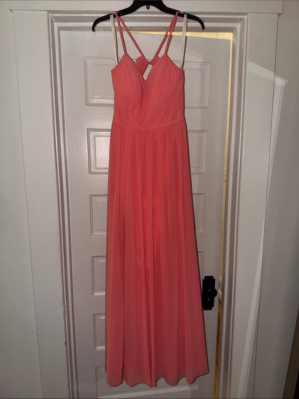 Azazie Coral Bridesmaid Dress